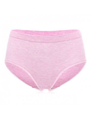 Comfortable Cotton Seamfree Soft Hip Lifting Mid Waist Panties