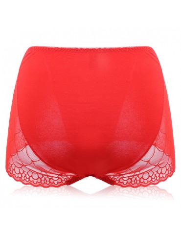 Breathable Lace Stretchy High Waist Panties For Women