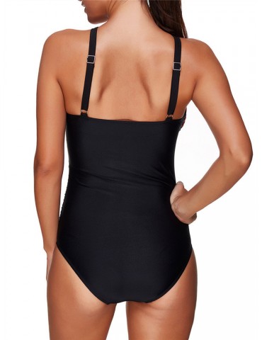 Sexy Cross-Front Keyhole One-Pieces Swimwear