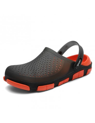 Men Closed Toe Hole Water Garden Slip On Beach Casual Sandals