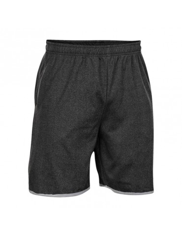 Mens Quick Dry Breathable Solid Color Elastic Waist Gyms Running Casual Shorts