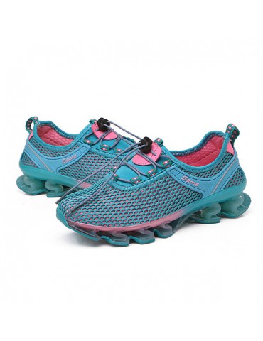 Outdoor Running Lace Up Shock Absorption Sneakers For Women