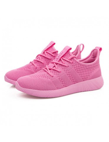 Mesh Lace Up Gym Sport Running Shoes For Women