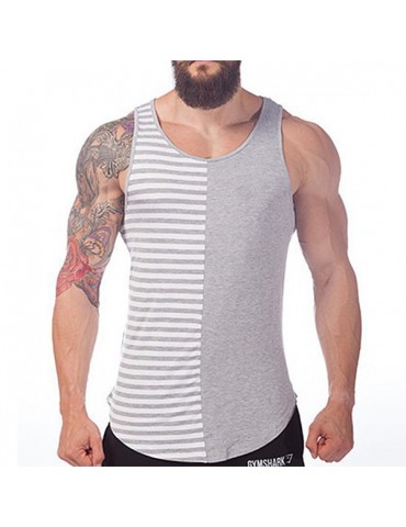 Mens Summer High Street Graphic Sleeveless Shirts Fitness Running Sport Tank Tops