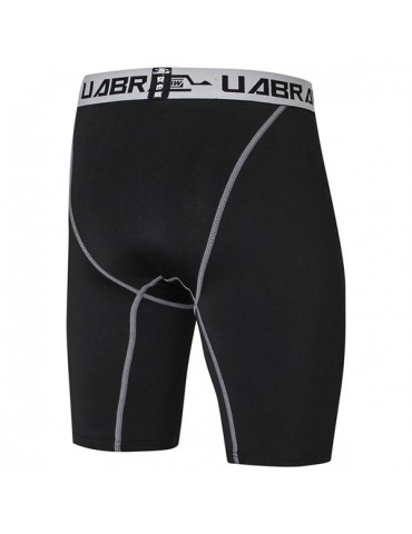 Mens High-elastic Quick-drying Tights Fitness Training Jogging Sport Shorts