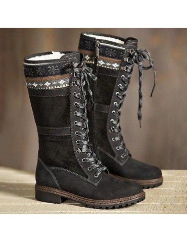 Warm Leather Suede Snow Winter Boots