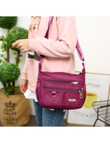 Multi-pockets Nylon Waterproof Light Weight Crossbody Bag Shoulder Bags For Women