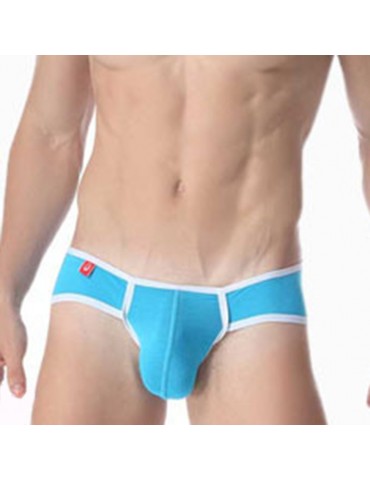 Sexy Pure Color Stitching U Convex Pouch Soft Modal Briefs for Men