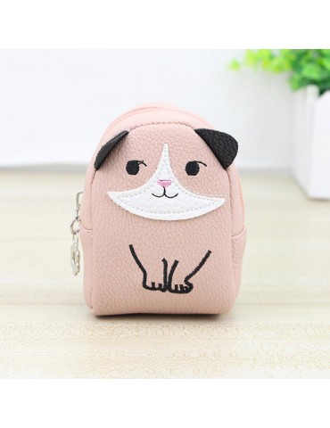 Women PU Leather Cute Cat Coin Bag Card Holder