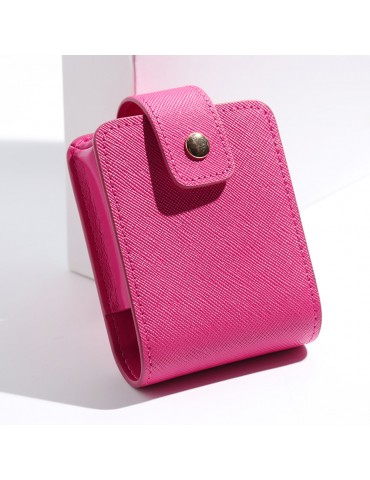 Women Mini Plain Cosmetic Bag Makeup Mirror Bag