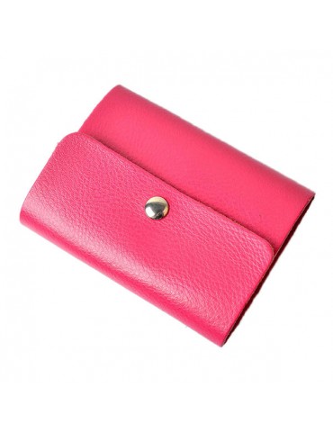 Portable Genuine Leather Card Holder 26 Card Slots Wallet For Women Men Unisex