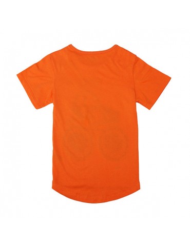 Little Maven Orange Lovely Car Boy Cotton Short Sleeve T-shirt Top