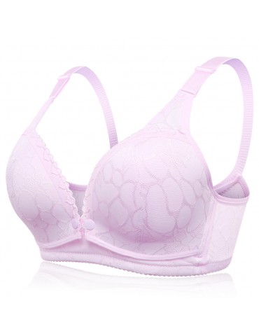 Floral Embroidery Maternity Wireless Gather Nursing Bra