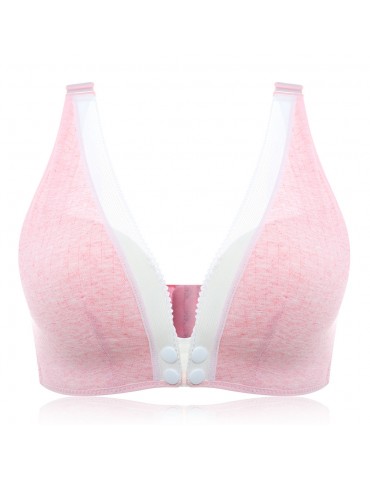 Pregnancy Sleep Bra Front Open Wireless Nursing Bras