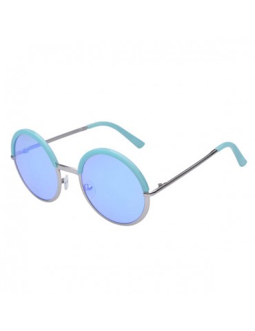 Men Women Retro Round Lens UV Protection Sunglasses Full Frame Eyewear